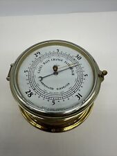 VINTAGE SWIFT INSTRUMENTS BRASS SHIP YACHT COMPENSATED BAROMETER WEST GERMANY picture