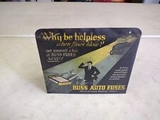 Vintage 1930's Early Buss Auto Fuses Why Be Helpless? Gas Station Shelf Display picture