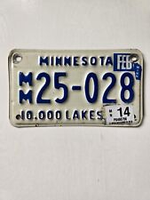 Minnesota Motorcycle License Plate - #25-028 - 10,000 Lakes picture