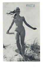 Vintage Postcard PINUP BLONDE WOMAN BIKINI #00352 NO POSTCARD BACK picture
