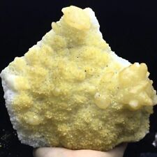 3.3 LB Rare Shiny Tarnish & Yellow Calcite & Quartz Crystal Mineral Specimen picture