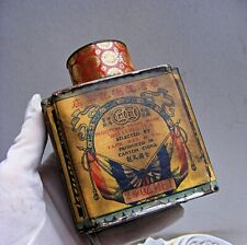 Rare Antique Tack Kee & Co Wulung Tea with Tea Inside and Paper Label from 1900s picture