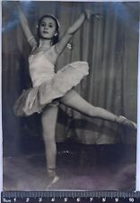 Pretty Cute Girl Charming Attractive Ballerina Old Photo #1412 picture