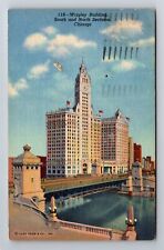 Chicago IL-Illinois, Wrigley Building, Antique, Vintage c1958 Souvenir Postcard picture