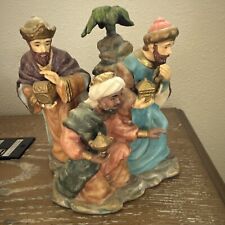 Vintage Avon 2002 Holiday Treasures Nativity Blessed Visitors 3 Wisemen Kings picture