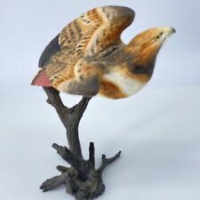 Royal Worcester 'Red-Tailed Hawk' Porcelain Bronze Birds Of Prey Sculpture picture