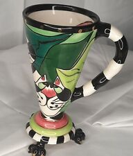 2002 -03 SWAK Lynda Corneille Clancy Cat Character Novelty Footed Mug picture