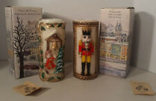 Pair 2 Vintage 1986 Emperor Candles in Box w Tag JAPAN Nutcracker & Bell Tower picture