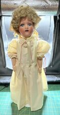 Antique FY Nippon Bisque Doll 403 Antique Clothing Blue Sleep Eyes & Ringlets picture