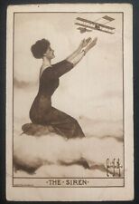 Mint USA Early Aviation Advertising Postcard The Siren picture