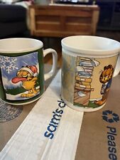 Four Vintage Garfield Coffee Mugs 1978 Enesco picture