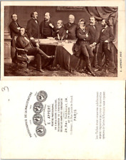 CDV Appert, Paris, the Ministers of Napoleon III, Thiers, Favre etc.  Vintage CD picture