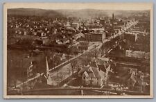 Bird's Eye View Of Albion Michigan Postcard picture
