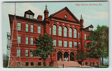 Postcard Vintage the High School in Sunbury, PA picture