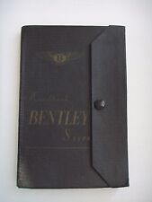 Vintage Bentley S Type Original Handbook Manual Car Owner Instruction Book picture