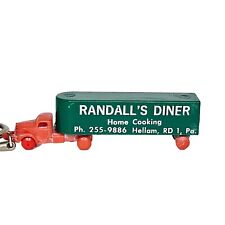 Vintage 1940’s Advertising Keychain Truck  Randall's Diner Hellam Pa picture