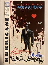 Violent Messiahs #1 signed by Bill O’Neil & Joshua Dysart Troy Bryant Dave Johns picture