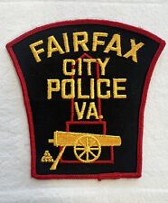 Vintage Fairfax  City Virginia Police Rare Patch 4.8x4.8 Inches Brand New picture