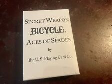 Bicycle Desert Shield Secret Weapon Aces of Spades Cards Sealed  USPCC Cards picture