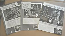 1937-38 La SALLE advertisements x3, Cadillac  La Salle 1937, 1938 picture