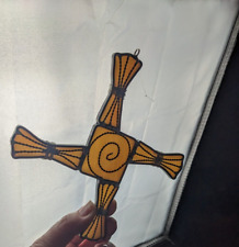 St. Brigid's Cross Ireland Stained Glass suncatcher approx 6