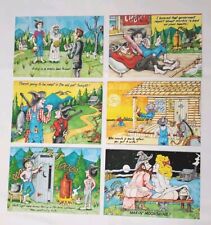 Hillbilly Postcard LOT of 6 Different Funny Jokes Outhouse Moonshine Mule... picture