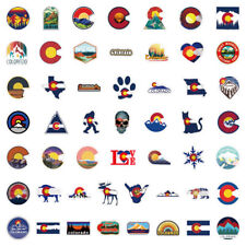 USA Colorado Sight Stickers Pack Vinyl Laptop Helmet Phone Luggage Decal 50Pcs picture