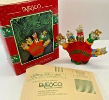 Vintage 1993 Enesco Christmas Ornament Countin On a Merry Christmas  picture