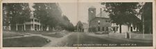 Large Folded Dirt Road Street View Antrim Tavern Town Hall Block NH Postcard D5 picture