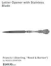 Vintage Reed & Barton “Francis I”  Sterling Silver Letter Opener Brand New picture