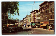 c1950's Along This Street Fabrique Street Quebec Canada Vintage Postcard picture