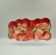 Vintage Natures Art Ambiance Collection Tomato Vine Plate Platter Wall Art 7x13