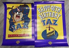 Taz's 40th Birthday Poster Promo Looney Tunes WB DC K-Mart Giveaway 1994 picture