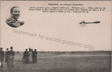 Maurice Prevost + Deperdussin Monoplane early French Aviation Postcard, aircraft picture