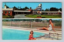Hopkinsville KY-Kentucky, Chesmotel Lodge Advertising, Vintage c1963 Postcard picture