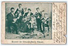 1902 Souvenir of the Krausel Family of Virtuosi Sweden Antique Posted Postcard picture