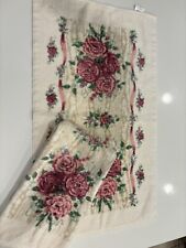 Glynda Turley Rose Rhapsody Hand Towels Cotton Floral Romancing the Home - VTG picture