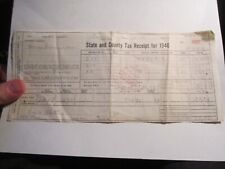1940 STATE OF TEXAS TAX RECEIPT & 1942 STATE OF TEXAS WATER BILL - BBA-52 picture