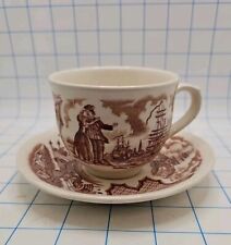Vtg Sailor’s Farewell Tea Cup & Saucer Set Fair Winds By Alfred Meakin picture