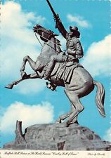 Vtg 1980s Postcard 6x4 Oklahoma City Cowboy Hall of Fame Buffalo Bill Statue L4 picture