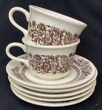 5 Vintage Sussex Cavalier Saucers & 2 Mugs Cups  picture