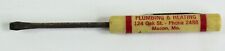 Vintage Insulated Pocket Screw Driver Advertising Plumbing Co Macon Missouri picture