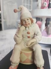 Enesco Send In The Clowns Music Box Sad Clown Figurine Vintage Collectable 1985 picture