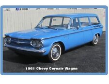 1961 Chevy Corvair Wagon Blue  Refrigerator / Tool Box Magnet picture