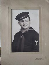 Vintage Photo US Navy Sailor WW2 Mika Studio Perth Amboy NJ picture