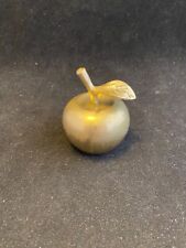 VINTAGE BRASS APPLE BELL STILL  RINGS GORGEOUS picture