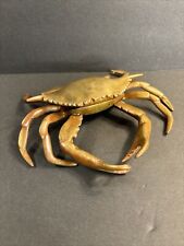 Antique Bronze Crab Inkwell/original Glass/Numbered 15/Desk Item /France C.1900 picture