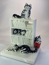 Vintage SIGMA JAPAN TASTE SETTER 1 Cats  Bookend Hand Painted w/Stickers & Felts picture
