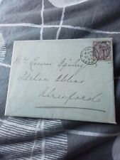 1895  Victorian Envelope Parkins and Gotto Crown Embossed Lilac 1d Stamp picture
