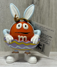 M&M's Orange Crispy Easter Bunny Egg Shell Mini Figure NEW Figurine picture